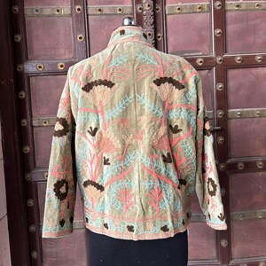 Velvet Suzani Jacket, Suzani Embroidery, Moroccan Jacket, Embroidered Jacket, Embroidered Clothing, Suzani Embroidered Velvet Jacket, Men Tapestry Clothes, Suzani Bird, Autumn Jacket, Oversized Embroidered Demin Jacket, Embroidered Floral Jacket, Embroidered Clothing Women Boho, Floral Suzani, Suzani by the Yard, Suzani Black, Indian Cotton Suzani, Suzani Wholesale, Hand Embroidered Cotton Suzani, Suzani Jacket Peacock, King Suzani, Kilim Blazer Suzani, Handmade Textile Asian, Vintage Winter