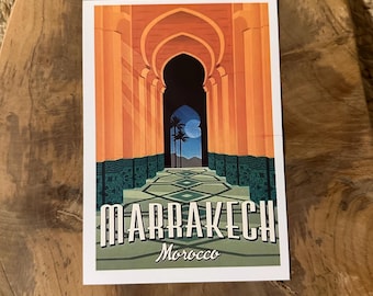 Postcards from Morocco - Souvenir - Keepsake - Post - Holiday Greetings - Gift Ideas - Gift Card - Card Design - Handmade Business - Morocco