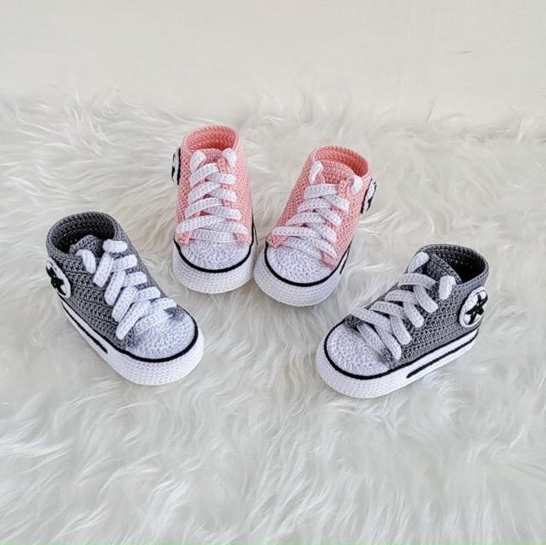 Snickers Shoe Pattern PATTERN Crochet Baby Booties Converse Snickers - Etsy
