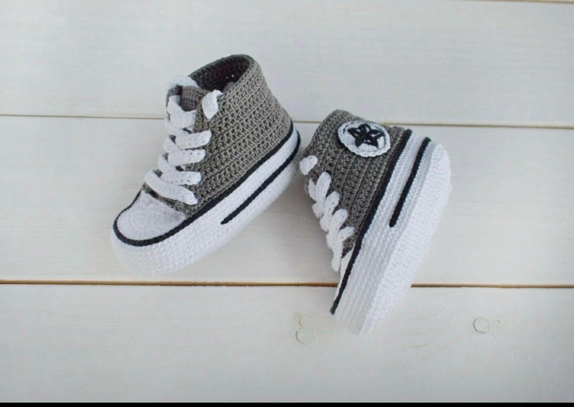 Snickers Shoe Pattern PATTERN Crochet Baby Booties Converse Snickers - Etsy