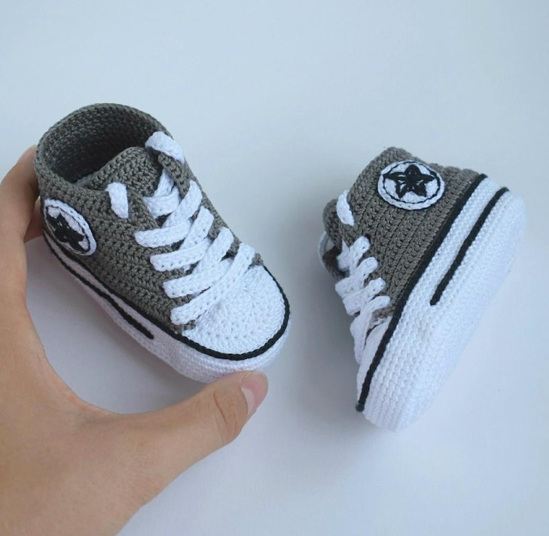 Snickers Shoe Pattern PATTERN Crochet Baby Booties Converse Snickers - Etsy