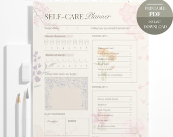 Printable Gesichtspflege - tägliche Beauty Routine Tracker (digitaler Download)