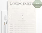 Morning Journal Printable | Daily Routine Planner, Habit Tracker (PDF Download)