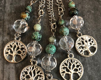 Tree of Life Sun Catcher, Rearview Mirror Charm, Car Crystal, Family Tree Charm, Light Catcher, Templeadornment