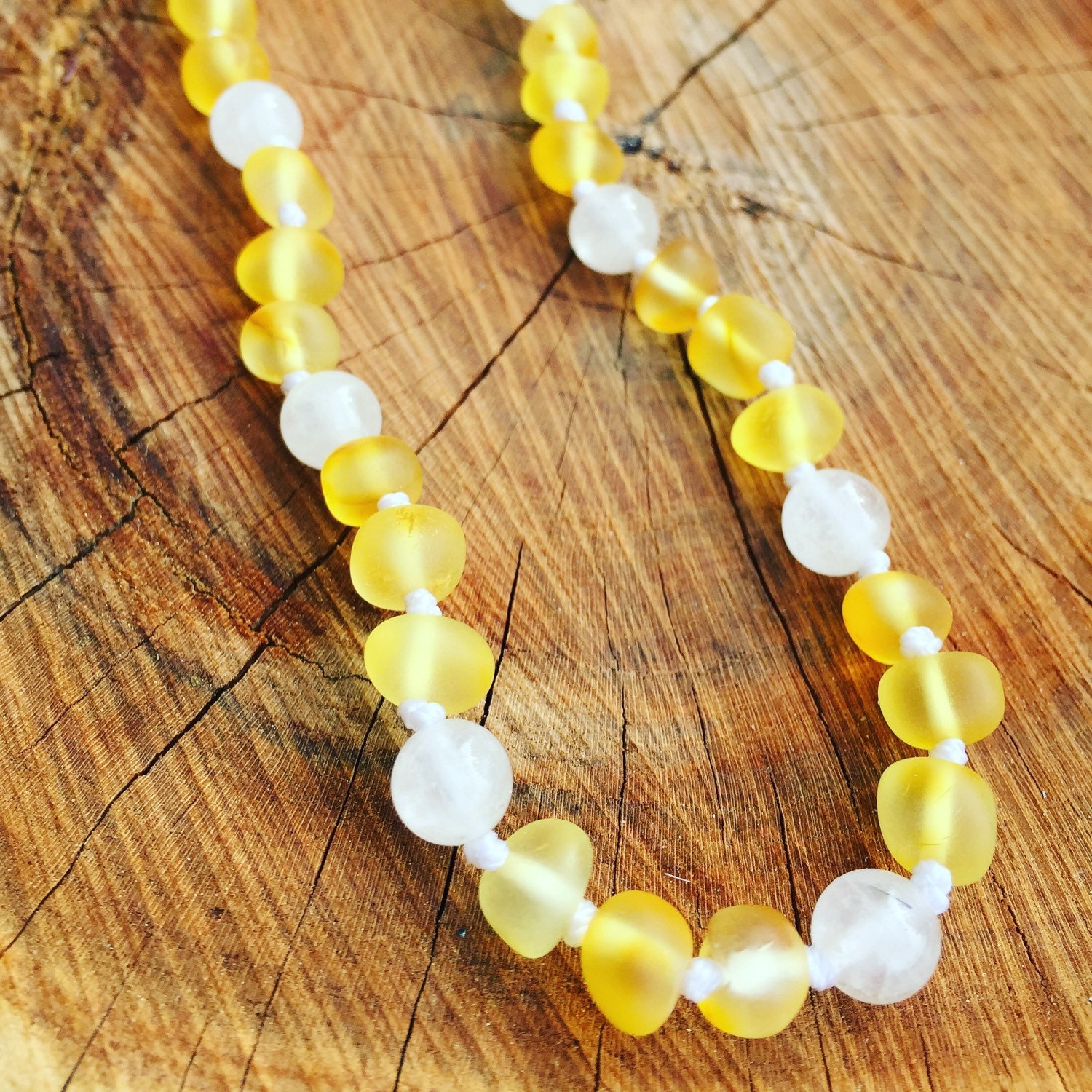 amber crystal necklace for babies