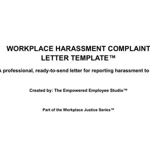 Szablon listu z informacją o molestowaniu w miejscu pracy – formularz HR (do pobrania w wersji cyfrowej)