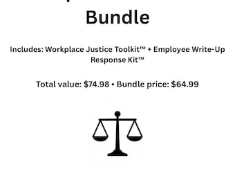Workplace Protection Bundle: Justice Toolkit & Write-Up Response Kit