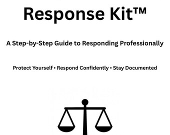 Employee Write-Up Response Kit™ | HR Response Letters, Scripts & Documentation Tools | Digital Download