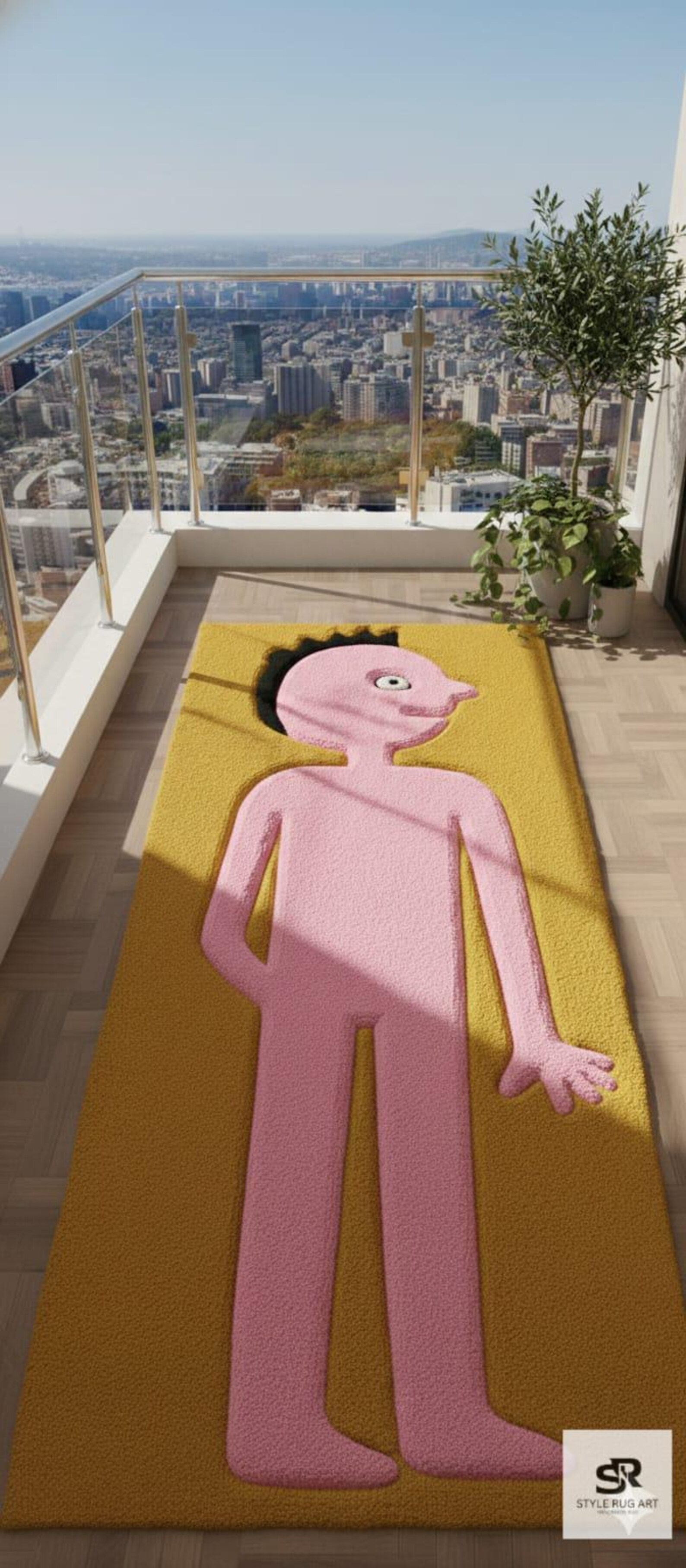 Pink Rug Tuftitng Pink Prismo Rug: Handmade Tufted Cartoon Rug, Adventure Time Custom ...