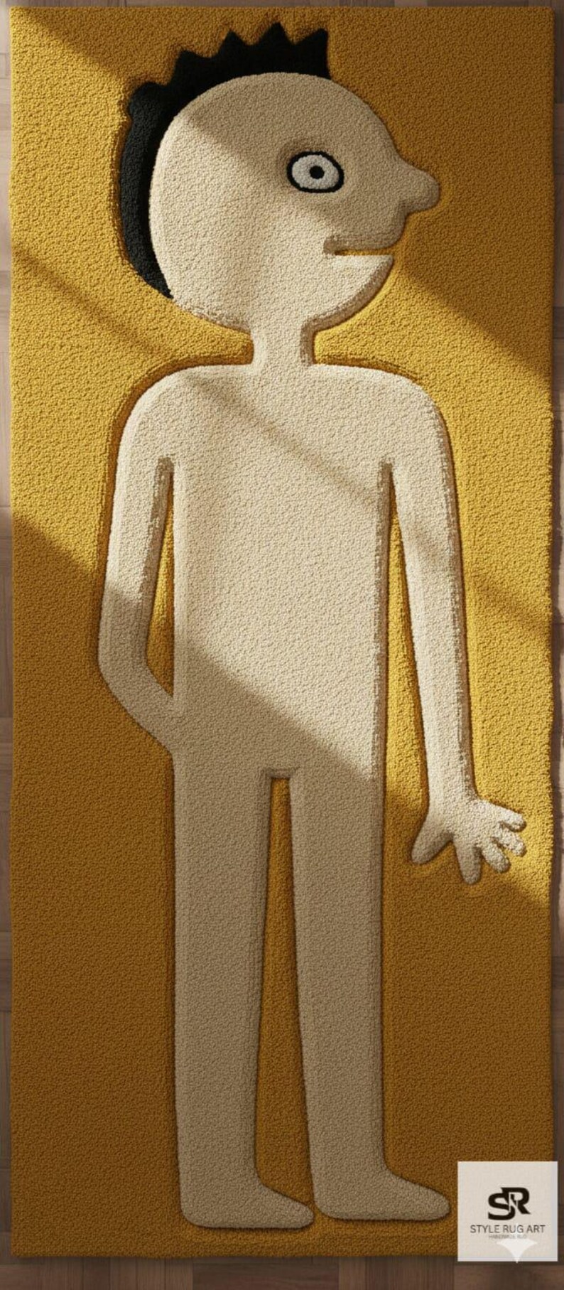Humor Human Skin Rug Pink Prismo Rug: Handmade Tufted Cartoon Rug, Adventure Time Custom ...