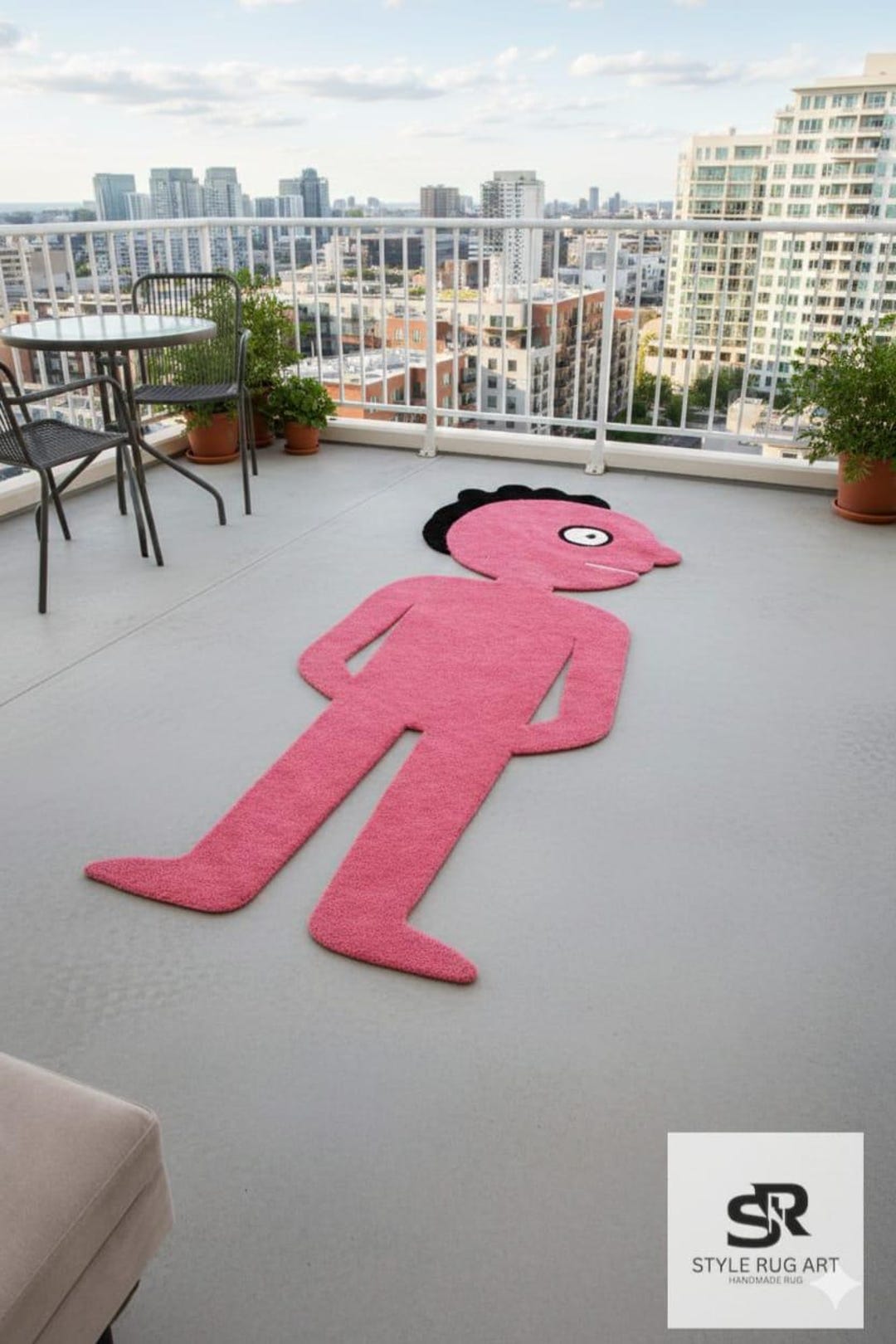 Pink Rug Tuftitng Pink Prismo Rug: Handmade Tufted Cartoon Rug, Adventure Time Custom ...