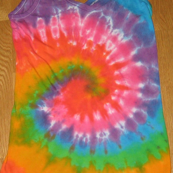 Tie Dye Rainbow Tank Top for Women/Teen