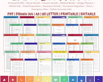 Planificador de fin de vida, Planificador de últimos deseos, Planificación patrimonial, Testamento, Preparativos finales, Carpeta de hipótesis, Planificador de emergencias, Planificación de fin de vida