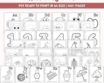 Printable Toddler Busy Book, Montessori Learning Binder (PDF)