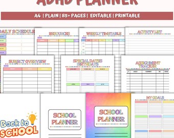 2026 ADHD Planner, ADHD Digital Planner, Goodnotes Planner, iPad Planner, Daily Weekly Monthly Planner, Productivity, Self Care Planner