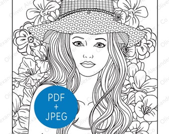 Printable Floral Mandala Coloring Page | PDF