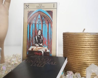 Vintage 1980s Salvador Dali Tarot Deck, Universal Dali Tarot, 1980s, Rare, Gold Edition, Fortune telling, Tarot Reader, Out of Print