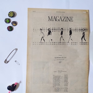 Original 1979 Magazine Advert/Poster, Rare Vintage Poster, Magazine &quot;Secondhand Daylight&quot; LP Rock Poster, punk New Wave, Vintage Paper Tour