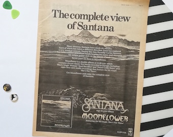 Santana/サンタナ 1995 ビンテージポスター Santana/サンタナ 1995 ビンテージポスター