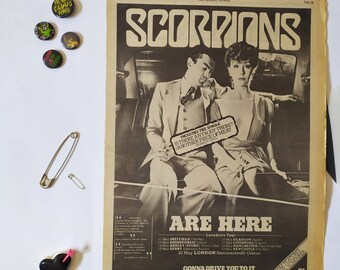 【ポスター】スコーピオンズSCORPIONS RCA ヴィンテージ ポスター】スコーピオンズSCORPIONS RCA ヴィンテージ