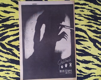 Original 1979 The Radiators Advert/Poster, Rare Vintage Poster "Come In To The Open" Punk, New Wave, Vintage Paper Print Pauline Murray