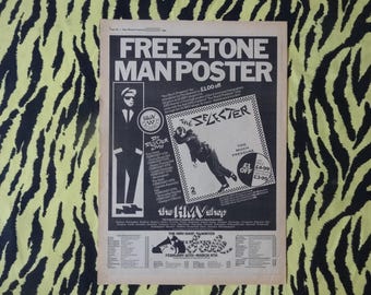 TWO TONE 1979 UKツアーポスター。ザ・スペシャルズ マッドネス。スカ