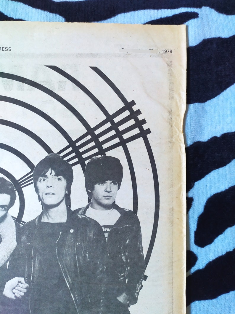 Original 1978 Blondie Advert/poster , Rare Vintage Poster 