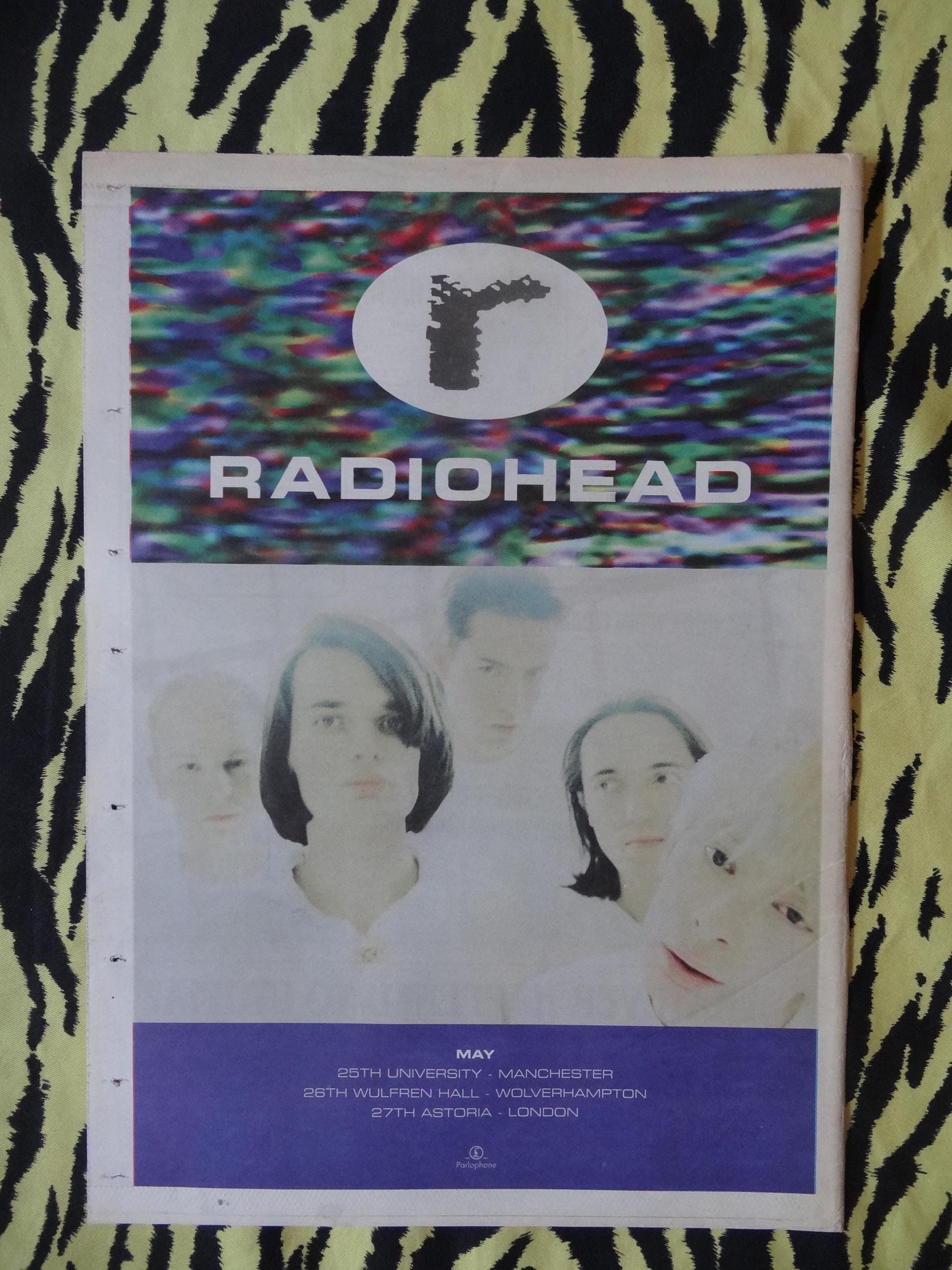 オリジナル 1994 レディオヘッド ツアー広告/ポスター、希少な