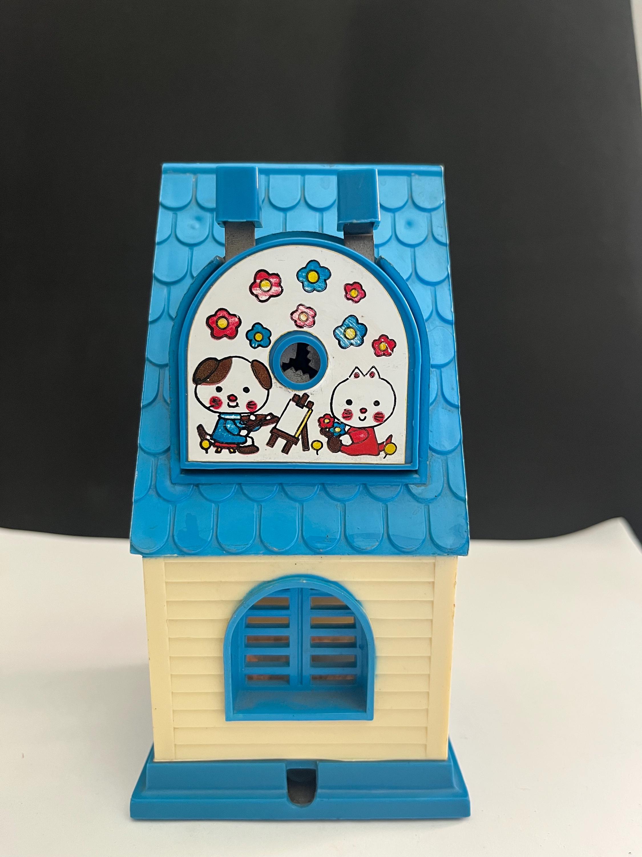 1980s Vintage House Type Manual Pencil Sharpener Kawaii Japan