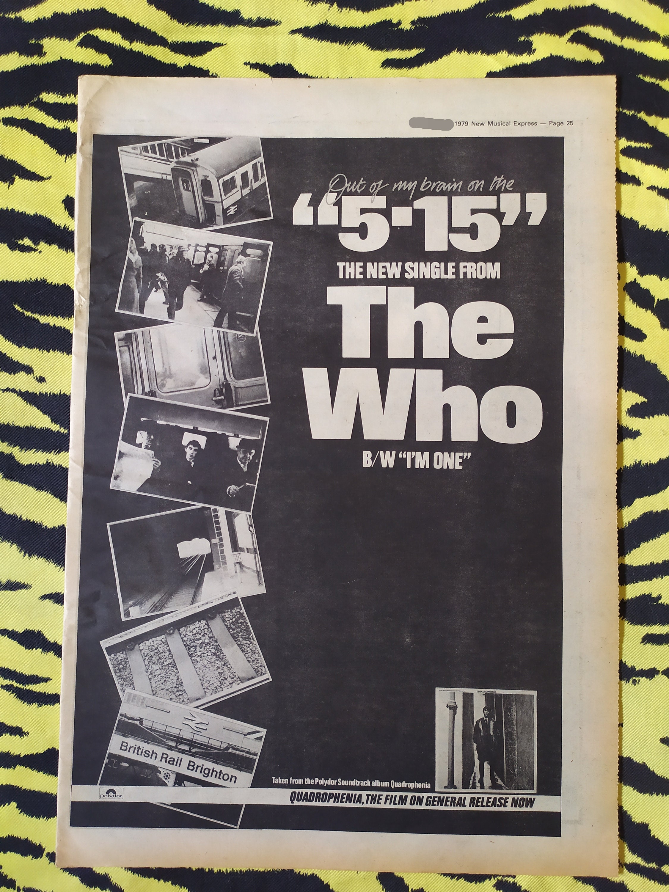 Original 1979 the Who Advert/poster, Rare Vintage Poster 