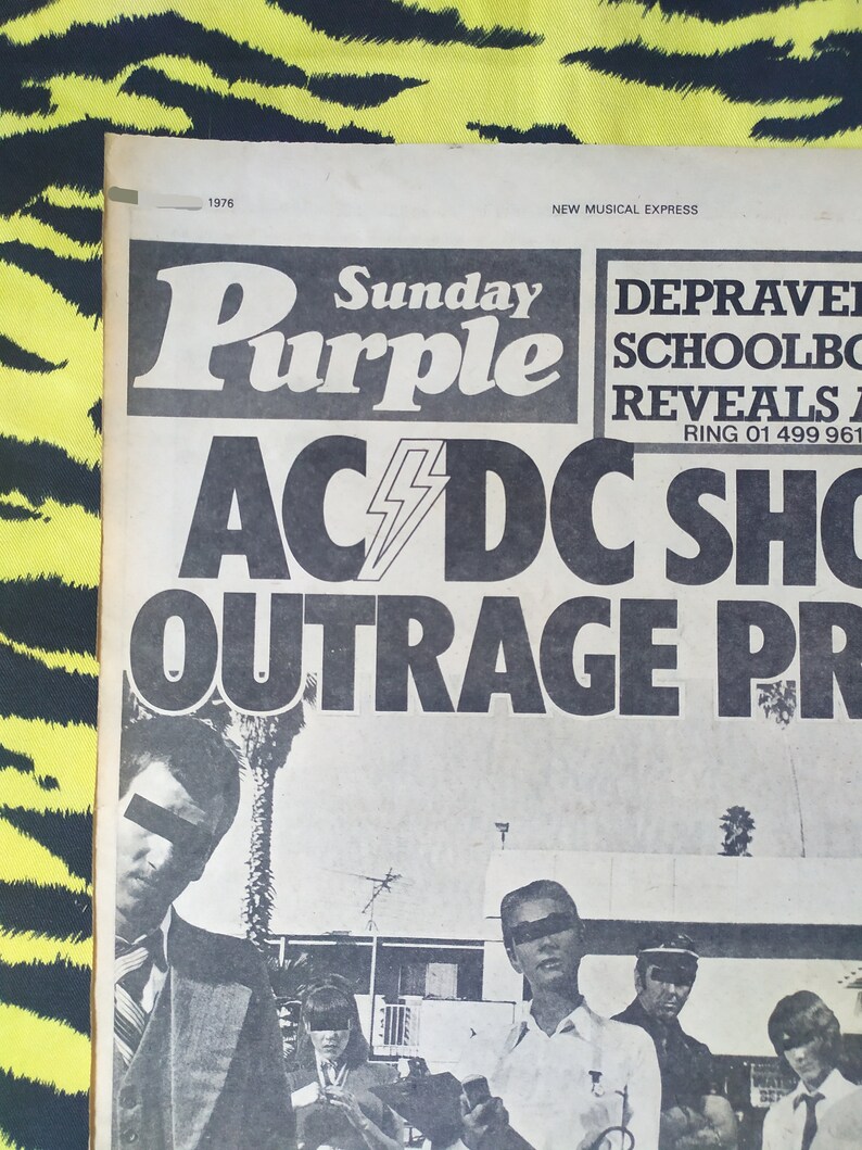 Original 1976 AC/DC Advert/poster Rare Vintage Poster - Etsy