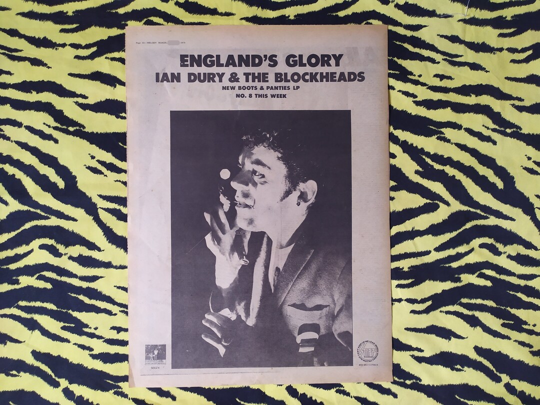 Original 1978 Ian Dury and the Blockheads Advert/poster, Rare Vintage ...