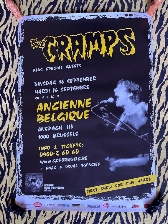 Original 2003 the Cramps Concert Poster, Rare Vintage Poster