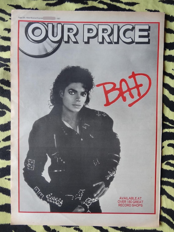 Original 1987 Michael Jackson Advert/poster, Rare Vintage Poster