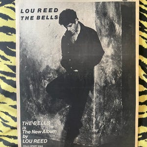 Anuncio/póster original de Bruce Springsteen de 1979, artículo vintage raro, póster de rock de Bruce Springsteen "The Bells", New Wave, papel vintage