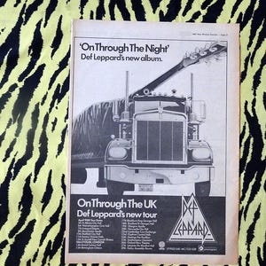 Def Leppard Tour Poster - Etsy