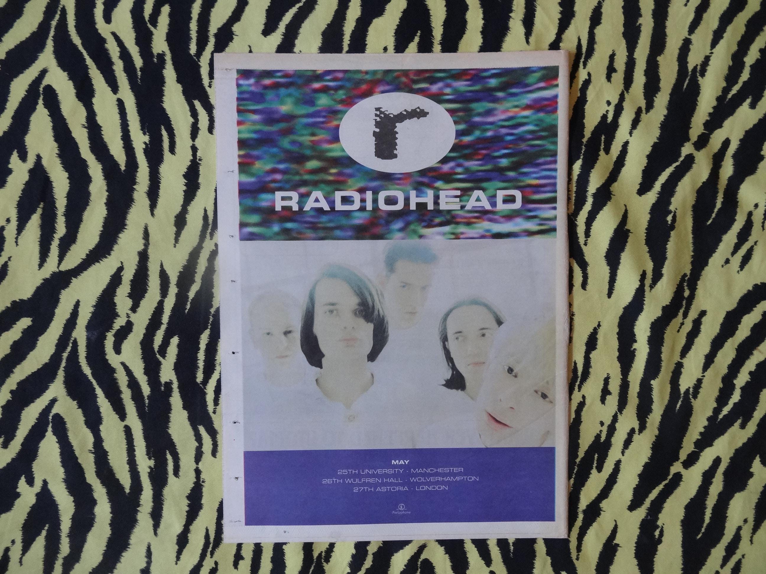 未使用新品　Radiohead レディオヘッド　ポスター　1994年 オリジナル 1994 レディオヘッド ツアー広告/ポスター、希少な