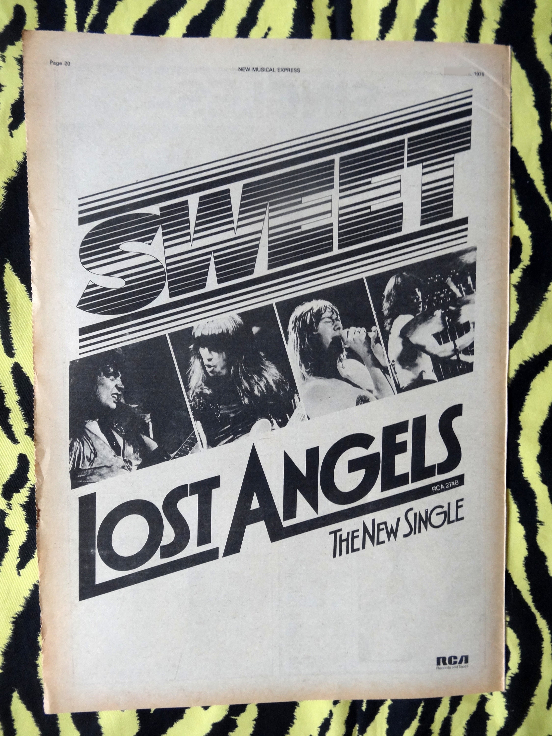 Original 1976 the Sweet Advert/poster, Rare Vintage Poster