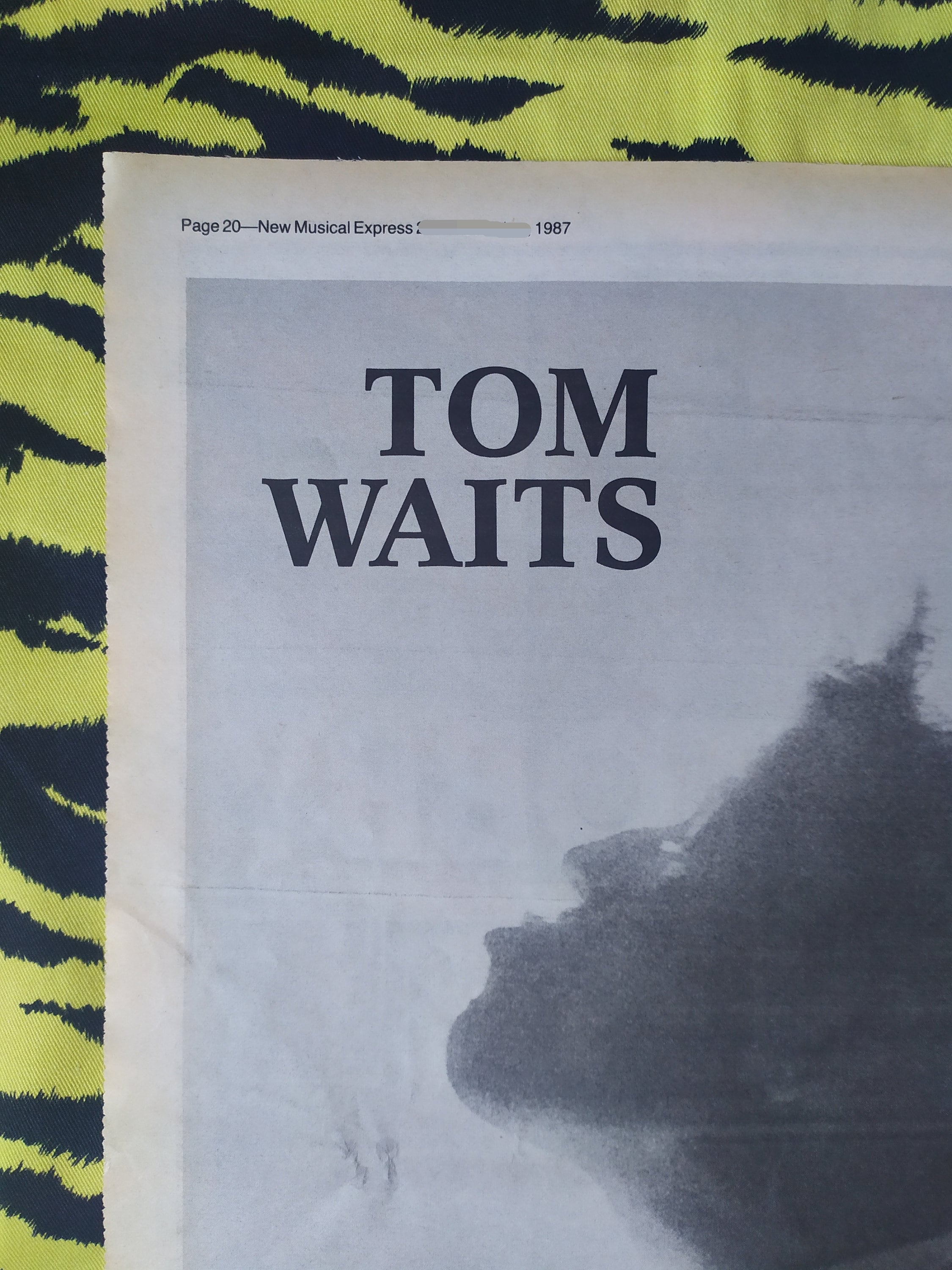 Original 1987 Tom Waits Advert/poster, 