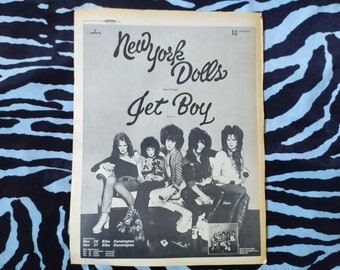 ジョニー・サンダースのレアなサイン入り、番号入りライブポスター