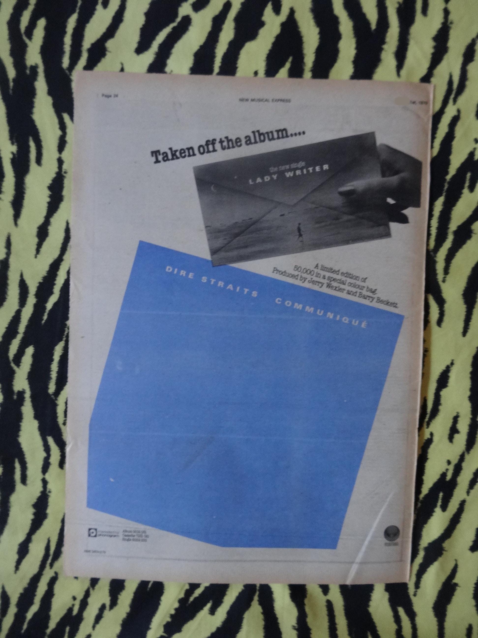 1979 年のオリジナル ダイアー ストレイツの広告/ポスター、希少な