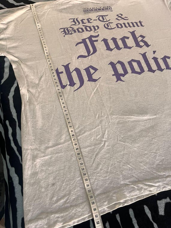 Ice-T & Body Count Tシャツ、1992年ヴィンテージの非常にレアなT