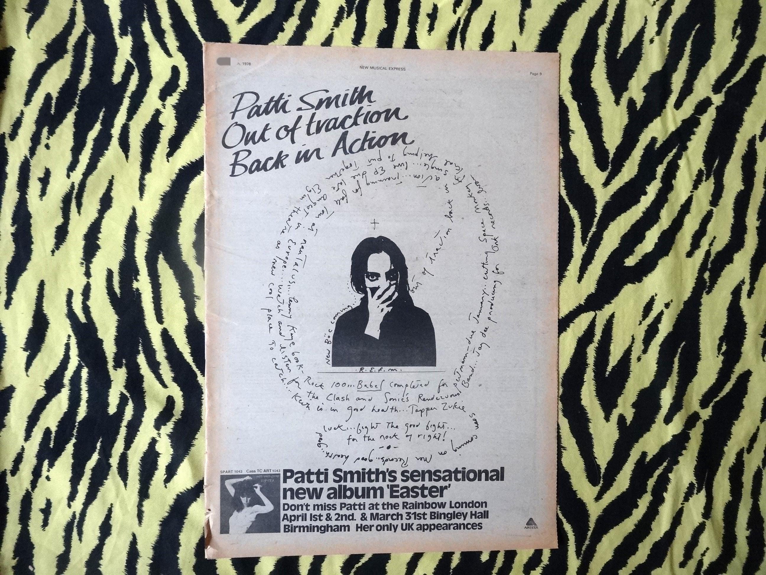 Original 1978 Patti Smith Advert/poster, Rare Vintage Poster