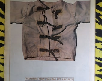 Original 1994 Pet Shop Boys Advert/Poster, Rare Vintage Poster "Single" Poster synth-pop Britpop Neil Tennant Chris Lowe pop dance