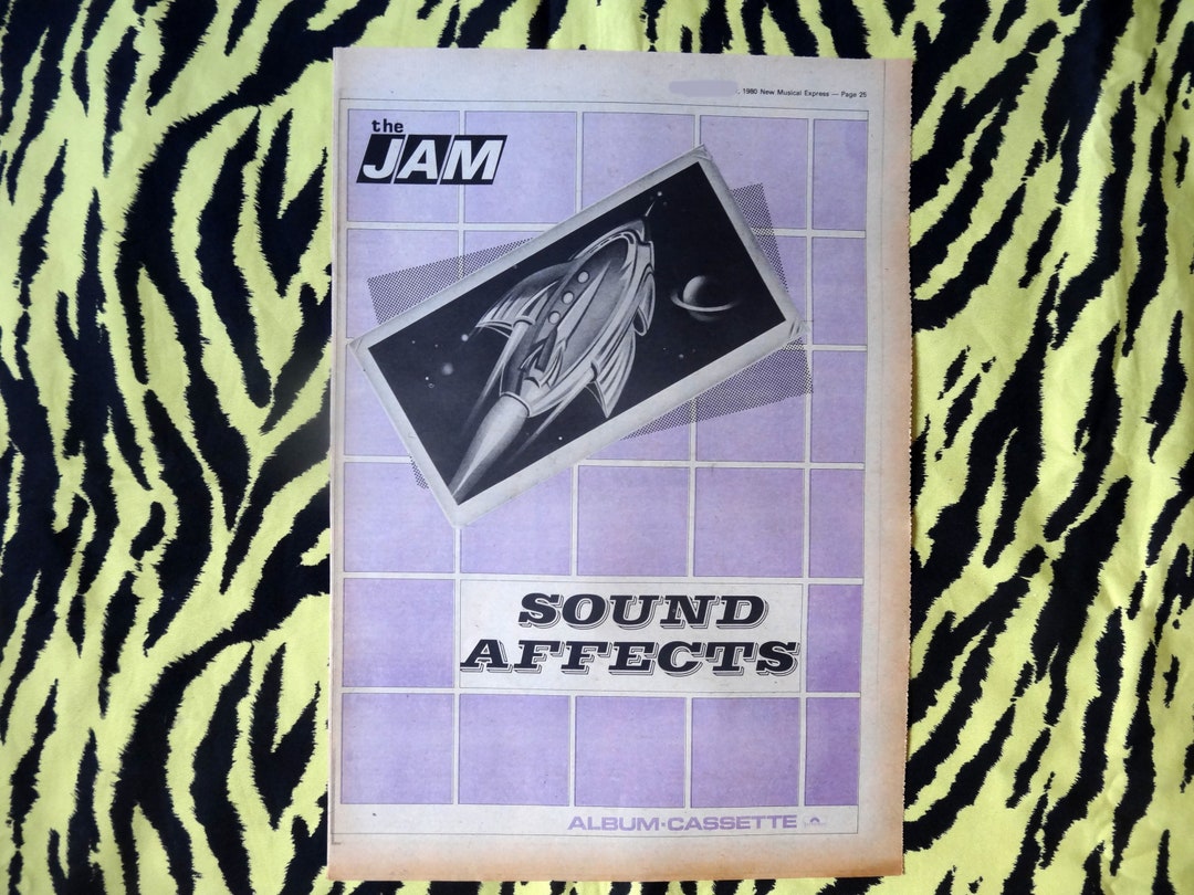 Original 1980 the Jam Advert/poster, Rare Vintage Poster, the Jam sound