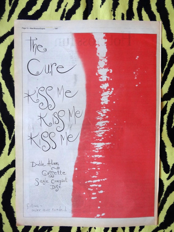 Original 1987 THE CURE Advert/poster, Rare Vintage Poster, 