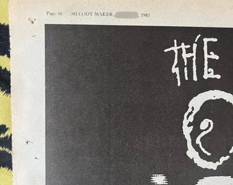 Original 1985 THE CURE Tour Advert/poster, Rare Vintage, 