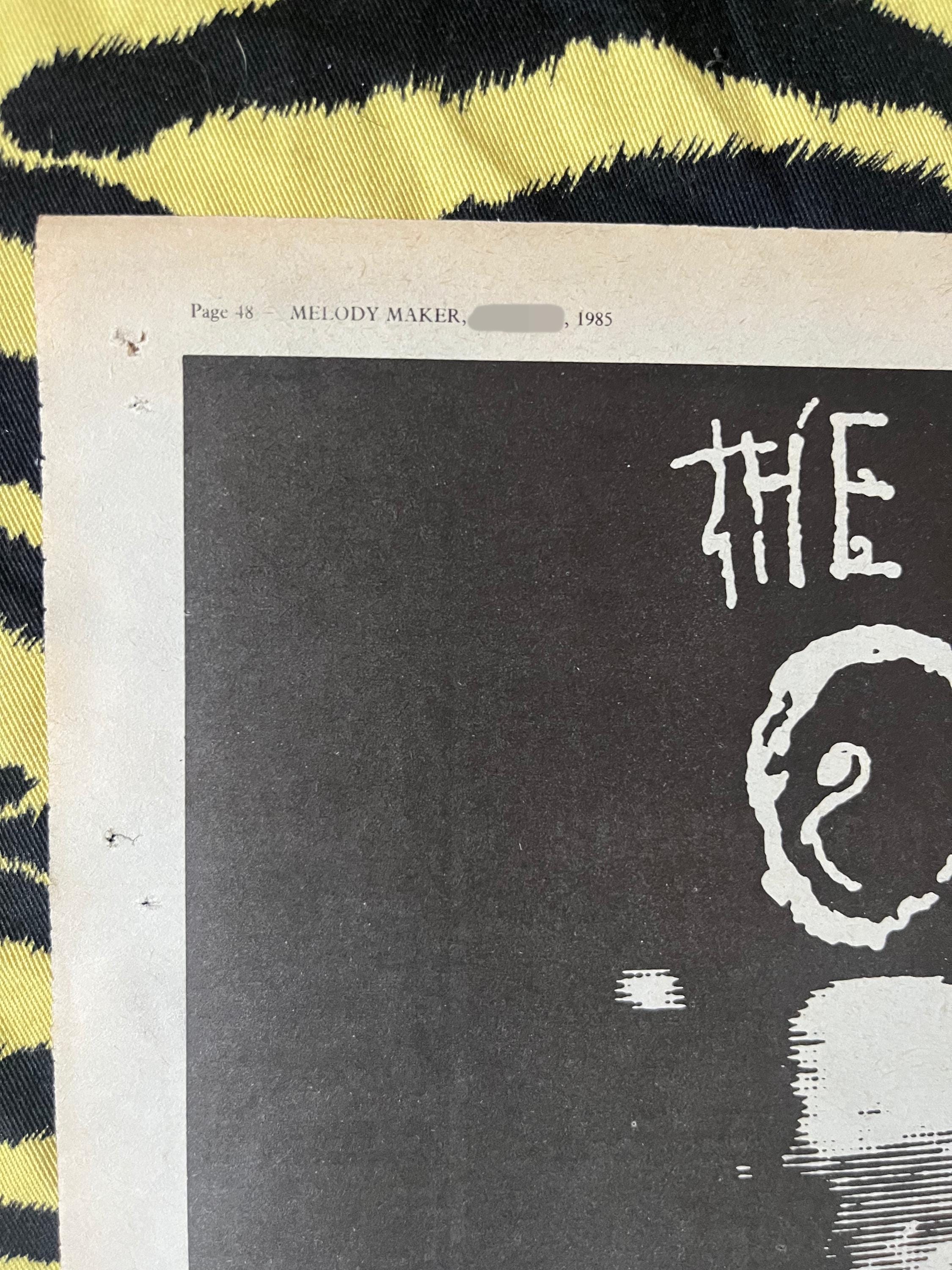 Original 1985 THE CURE Tour Advert/poster, Rare Vintage, 