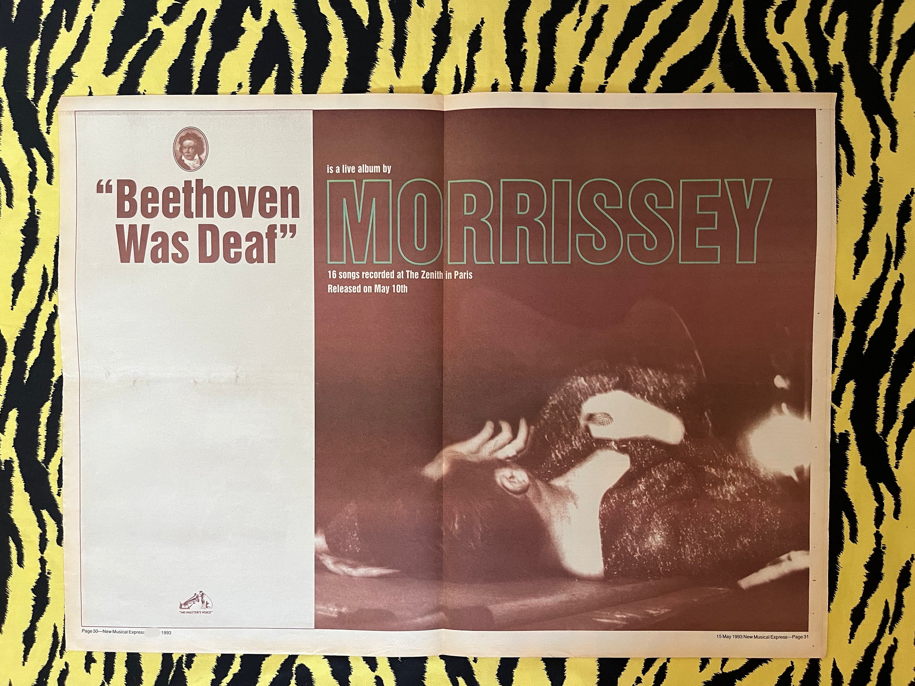 Original 1993 Morrissey Double Advert/poster, Rare Vintage Poster