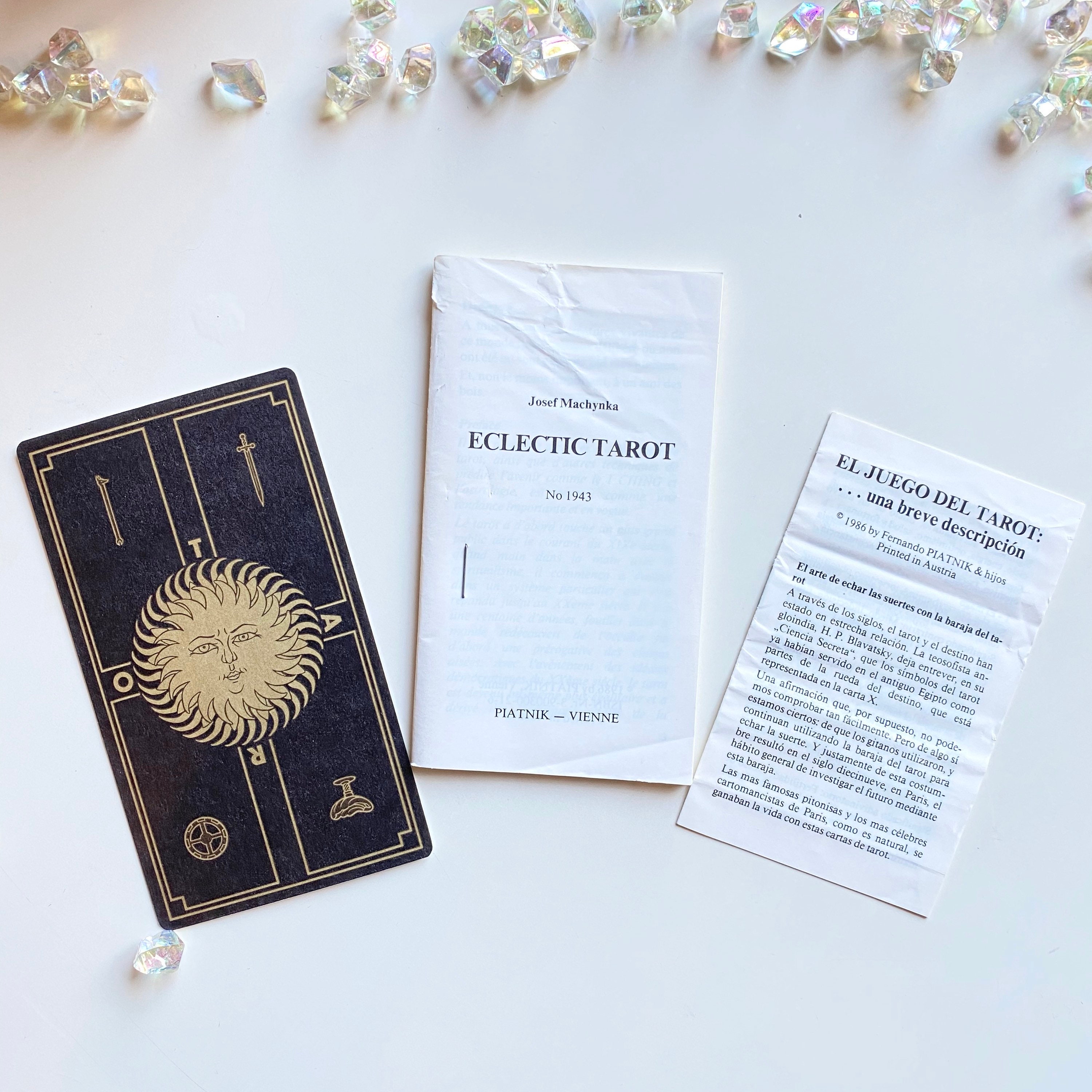 Eclectic Tarot Cards, New Age Tarot, Piatnik Wien, Divination